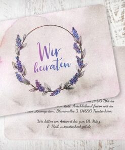 Einladungskarte zur Hochzeit, Susan und Jonny, Wir heiraten, Wir sagen ja, Hochzeitseinladungskarte