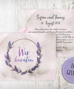 Einladungskarten Hochzeit, Einladungskarte zur Hochzeit, Susan und Jonny, Wir heiraten, Wir sagen ja, Hochzeitseinladungskarte