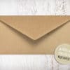 Briefumschlag Kraftpapier, für Hochzeitseinladungen, Hochzeitseinladungskarten, Dankeskarten, Danksagungskarten