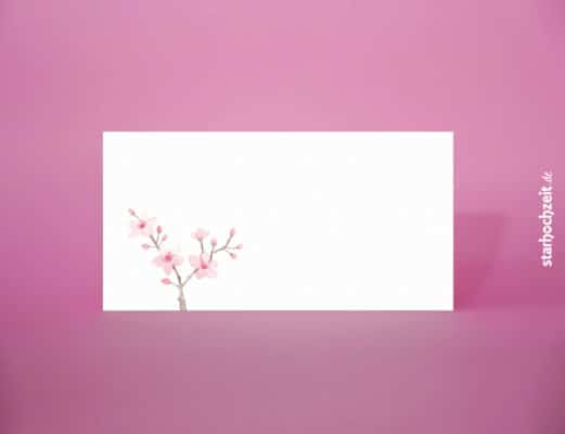 Der passende Briefumschlag für die Hochzeitskarten der Serie Mia. DIN lang Briefumschlag beidseitig bedruckt mit floralem liebevollem Design.