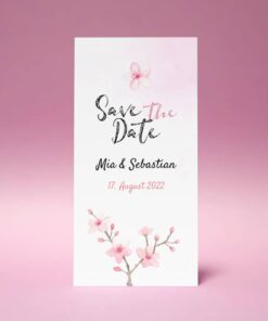Save the Date Karte Hochzeit Mia