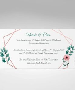 Einladungskarte Hochzeit, Hochzeitseinladung, Blush, Kupfer,Hochzeitseinladungen
