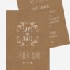 Save the Date, Kraftpapier, Hochzeit, Einladung, Einladungskarte, Hochzeitseinladungen