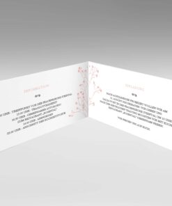 Einladung Hochzeit, Klappkarte, elegant, blush, Blumen