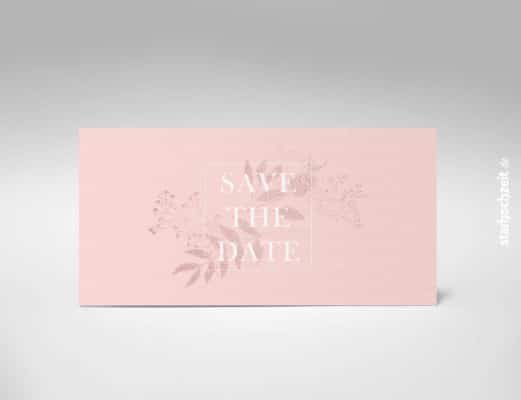 Save the Date Karte, elegant, blush, Blumen, aussergewöhnliche Hochzeitseinladung