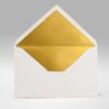 C6 Briefkuvert Gold, C6 Kuvert, weiß, elegant, exklusiv, modern, luxeriös, stillvoll