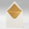 Quadratische Briefkuvert Gold, Quatrat, Kuvert, weiß, elegant, exklusiv, modern, luxeriös, stillvoll