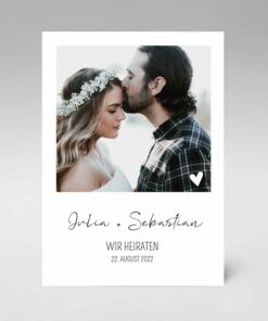 Hochzeitseinladung, Einladung zur Hochzeit, Hochzeitskarte, stillvoll, schlicht, modern