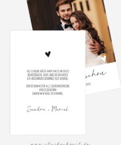 Alternative view of Dankeskarte – Liebling