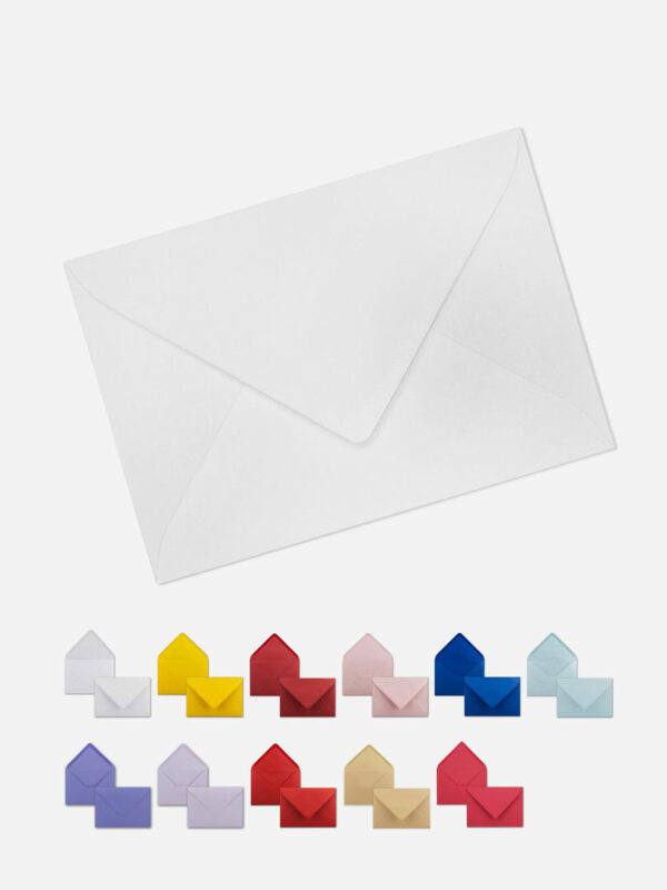 Briefumschlag C6, Farbe: weiss