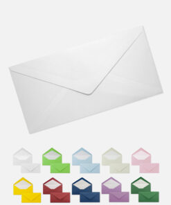 Briefumschlag DIN lang, Farbe: weiss