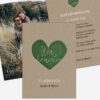 Hochzeitseinladung - Love Craft Portrait, Klappkarte DINA6, 4 Seiten, Hochformat, Karte vorn