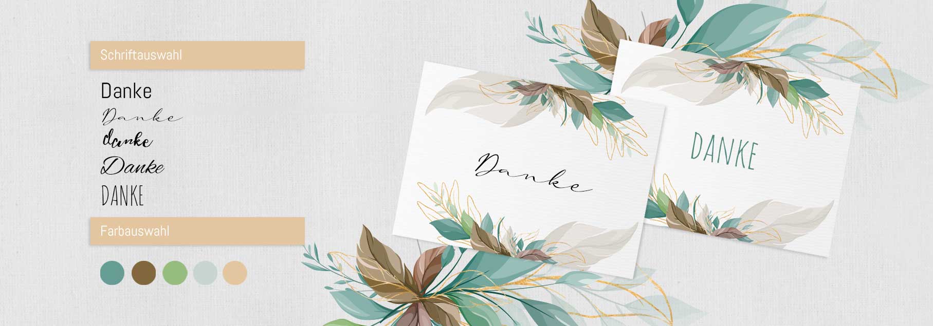 mobile Banner Dankeskarten frei gestalten down