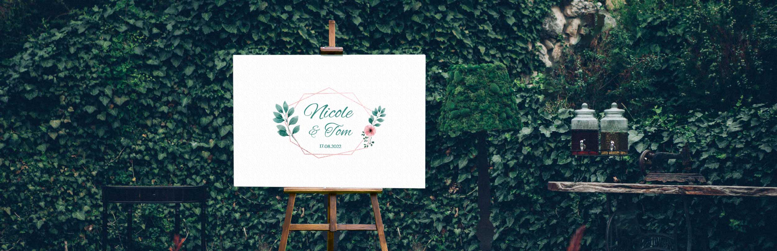 Leinwand Hochzeit, Hochzeitsleinwand