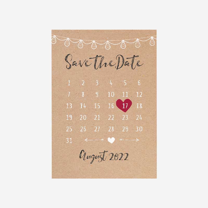 Rubrik Bild Save the Date Karten Hochzeit