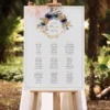 Sitzplan Hochzeit Plakat A2 - Floral Vintage im Boho Style