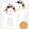 Ansicht Tischnummer Hochzeitsserie Floral Vintage im Boho Style